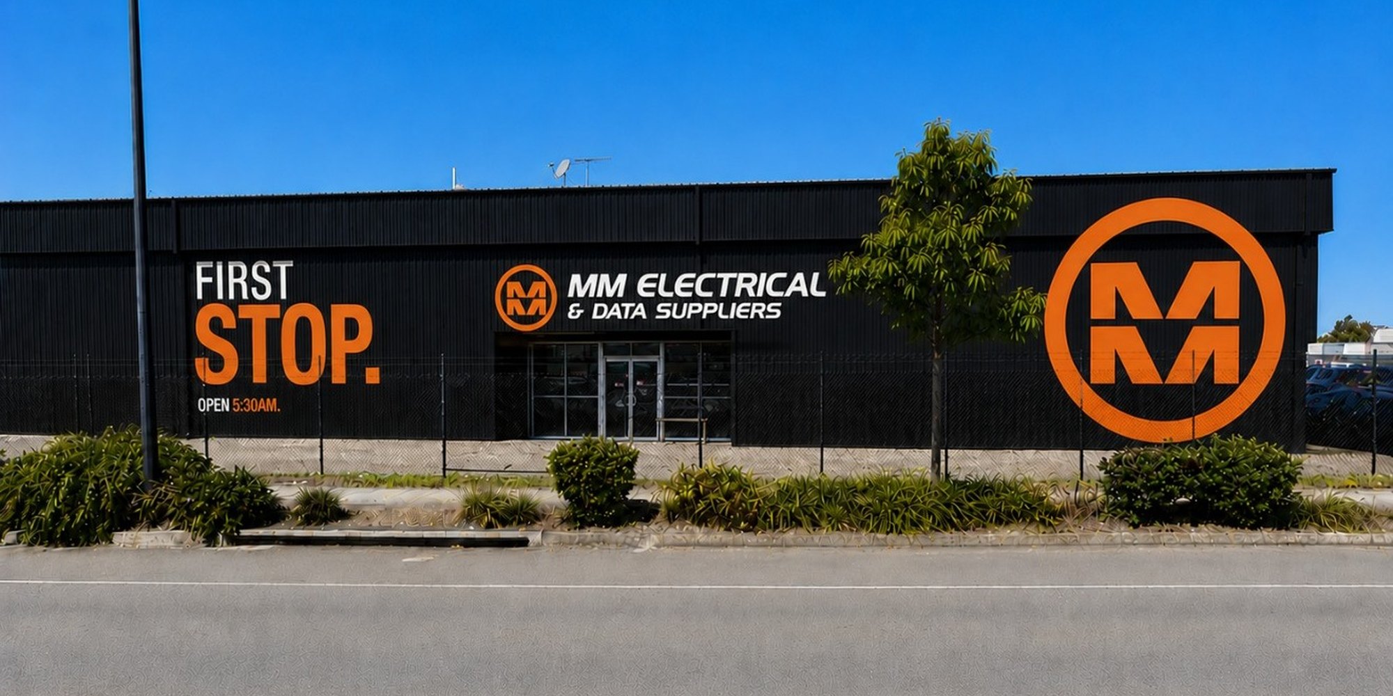MM Hamilton branded shopfront on Kingsford Smith Drive