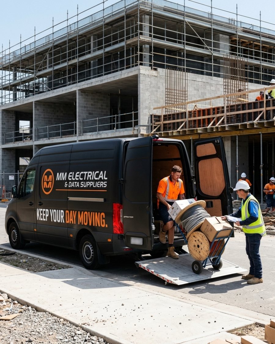 Delivery van loading
